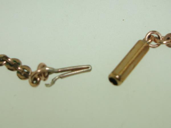 Vintage Edwardian Rose Gold Filled Spinner Pendant Fob with Amethyst Cabochon