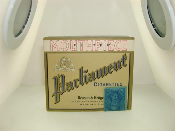 Vintage 1950s Benson & Hedges Parliament Cigarette Box w/Filter - Collectible