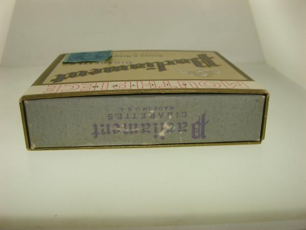 Vintage 1950s Benson & Hedges Parliament Cigarette Box w/Filter - Collectible