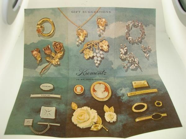 Vintage Krements Tri-Color Gold Plated Jewelry Set - N.O.S. with Original Box & Pamphlet