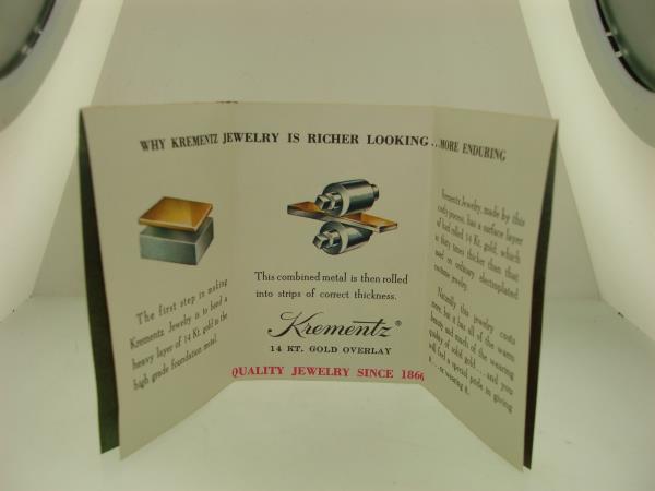 Vintage Krements Tri-Color Gold Plated Jewelry Set - N.O.S. with Original Box & Pamphlet