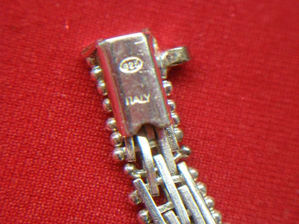 Italian Sterling Silver Bracelet - Unique Design, Intricate Details