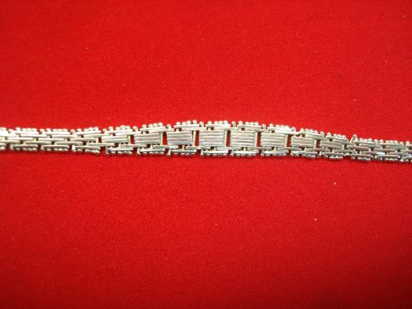 Italian Sterling Silver Bracelet - Unique Design, Intricate Details