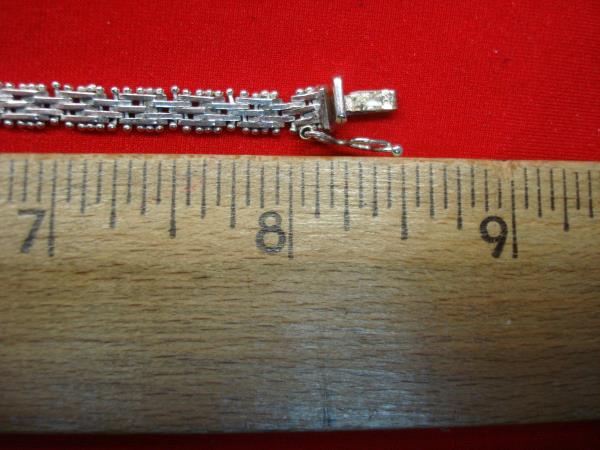 Italian Sterling Silver Bracelet - Unique Design, Intricate Details
