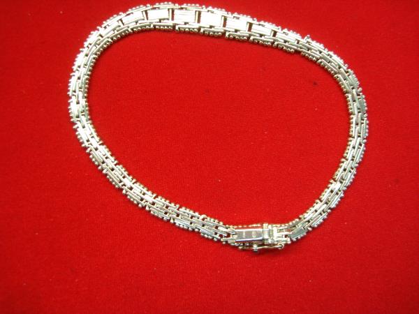 Italian Sterling Silver Bracelet - Unique Design, Intricate Details