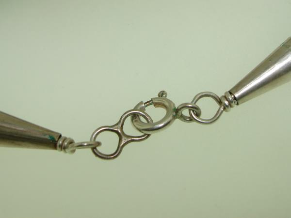 Vintage Southwestern Sterling Silver Necklace | Multi-Color Seed Beads | 925 Statement Jewelry