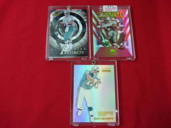 Vintage Dan Marino Miami Dolphins Football Cards (1990s - Certified & Parallels)
