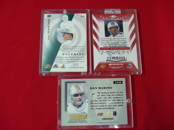 Vintage Dan Marino Miami Dolphins Football Cards (1990s - Certified & Parallels)