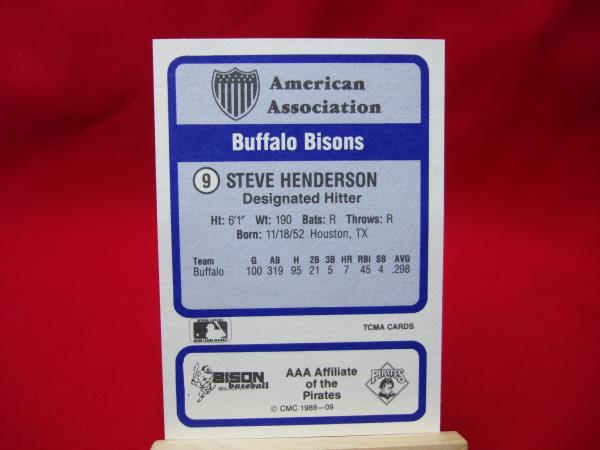 1989 Steve Henderson Buffalo Bisons Baseball Card Collection (120+ Cards) - TCMA / CMC All-Star Set