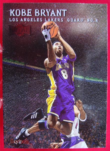 Kobe Bryant 1999-00 Skybox Metal Foil #115 Card - Rookie Era, Protective Sleeve & Top Loader