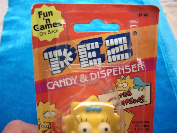 Rare Maggie Simpson PEZ Dispenser & Candy - Sealed 50th Anniversary Fun