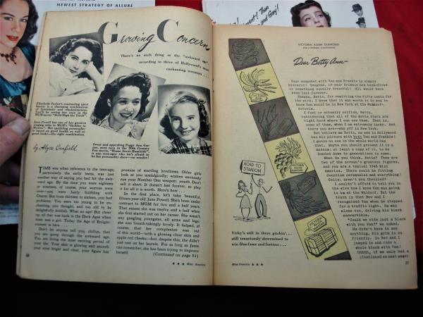 Vintage Miss America Teen-Life Magazine July 1946 - Featuring Young Elizabeth Taylor