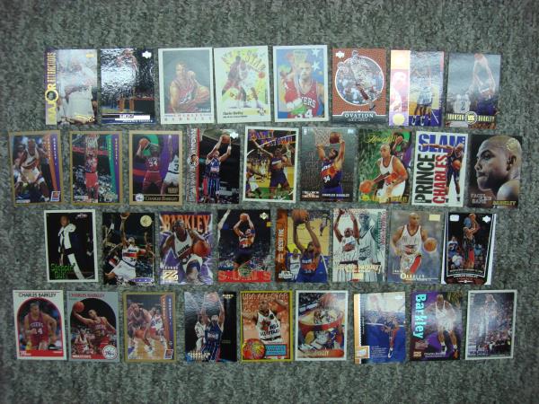 Charles Barkley Basketball Card Collection (34 Cards) - Inserts, Parallels & Premiums