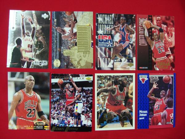Rare Michael Jordan Card Lot (8 Cards) - Premiums, Inserts & Parallel! Chicago Bulls
