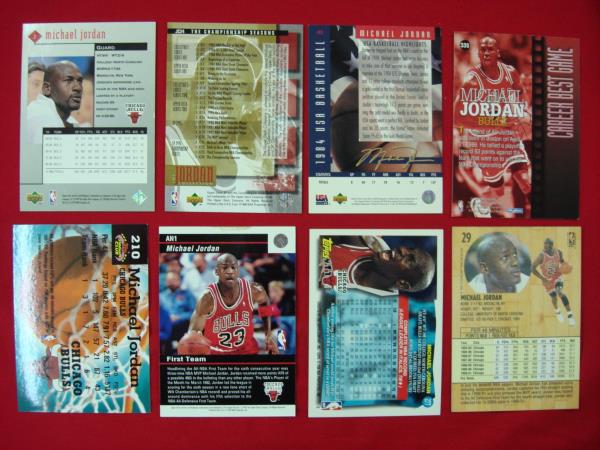 Rare Michael Jordan Card Lot (8 Cards) - Premiums, Inserts & Parallel! Chicago Bulls