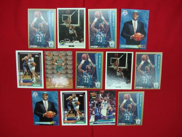 Alonzo Mourning Rookie Card Lot (13 Cards) - Fleer, Classic, Upper Deck & More