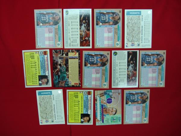Alonzo Mourning Rookie Card Lot (13 Cards) - Fleer, Classic, Upper Deck & More