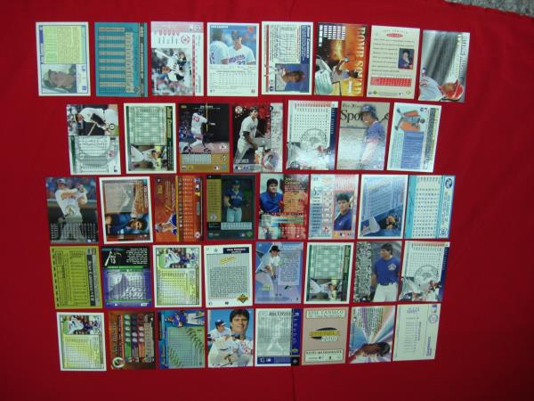 Vintage Jose Canseco Baseball Card Lot (39 Cards) - Premiums & Inserts
