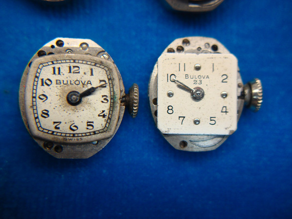 Vintage Ladies Wristwatch Movements - Lot of 12 (Stem Wind) - Parts & Repair