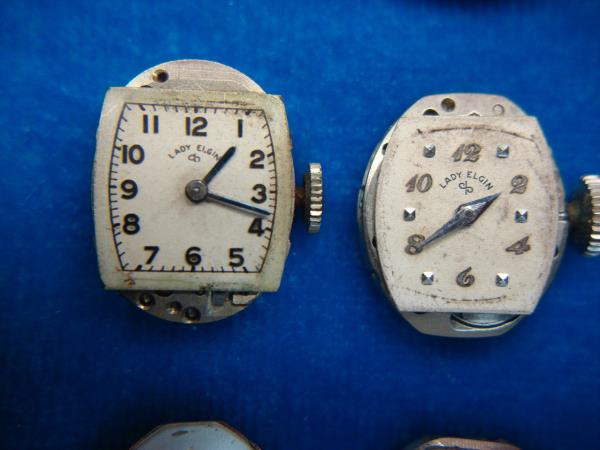 Vintage Ladies Wristwatch Movements - Lot of 12 (Stem Wind) - Parts & Repair