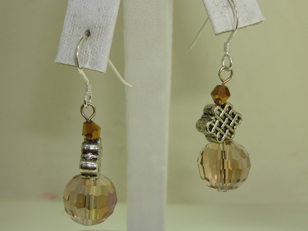 Sterling Silver Smoky Quartz & Agate Necklace & Earrings Set - 925