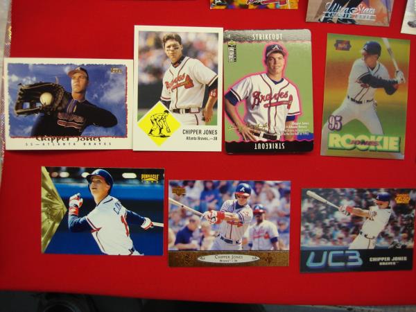 25 Unique Chipper Jones Baseball Cards - Diverse Career Collection