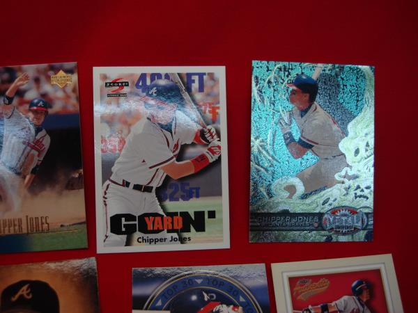 25 Unique Chipper Jones Baseball Cards - Diverse Career Collection