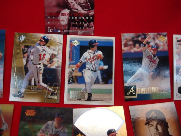 25 Unique Chipper Jones Baseball Cards - Diverse Career Collection