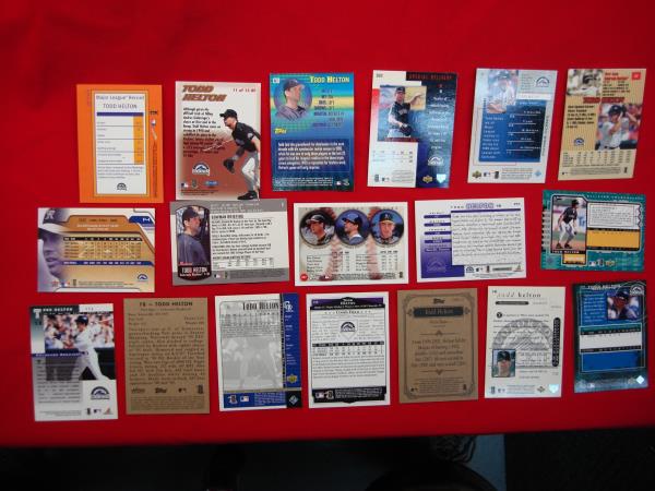 Todd Helton Colorado Rockies Card Lot (23 Cards) - Vintage Baseball Collectibles