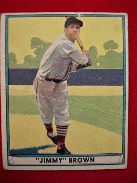 1941 Play Ball #12 James Brown St. Louis Cardinals Vintage Baseball Card