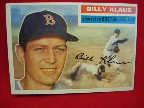 1956 Topps Baseball Card #217 - Billy Klaus (Boston Red Sox, Shortstop) - Vintage Rookie Card