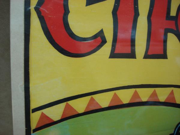 Vintage Dales Circus Poster (1950s) - Trained Seals, Colorful Circus Art - 26x20