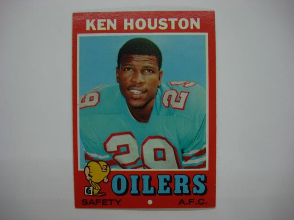 Vintage 1971 Topps Ken Houston #113 Houston Oilers Football Card - Hall of Famer