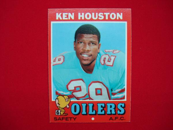 Vintage 1971 Topps Ken Houston #113 Houston Oilers Football Card - Hall of Famer