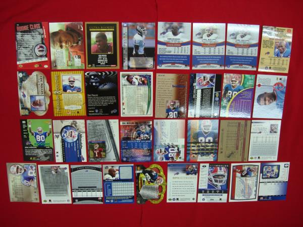 Eric Moulds Buffalo Bills Card Lot - 33 RCs, Parallels, Serials & Inserts