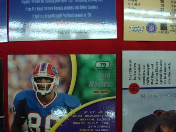 Eric Moulds Buffalo Bills Card Lot - 33 RCs, Parallels, Serials & Inserts
