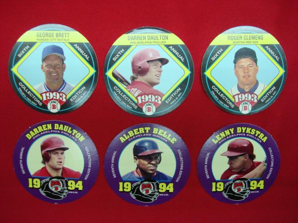 1993-1994 King B Baseball Cards - George Brett & Roger Clemens (6-Card Lot)