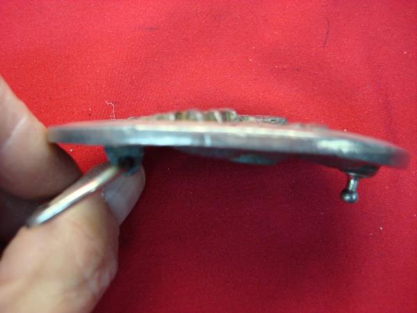 Vintage Colorado Western 3D Brass Belt Buckle - Estate Find