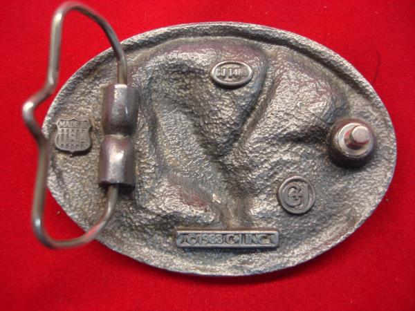 Vintage Colorado Western 3D Brass Belt Buckle - Estate Find