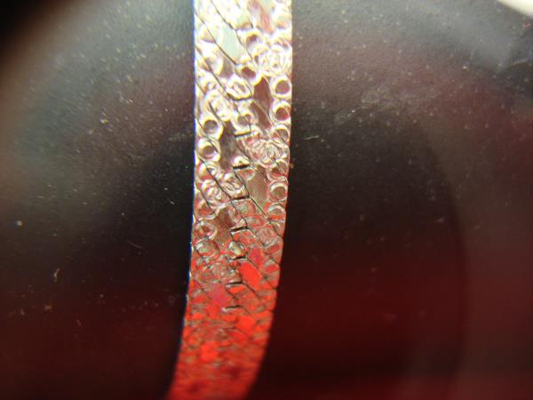 Italian Sterling Silver Herringbone Bracelet - 7.25