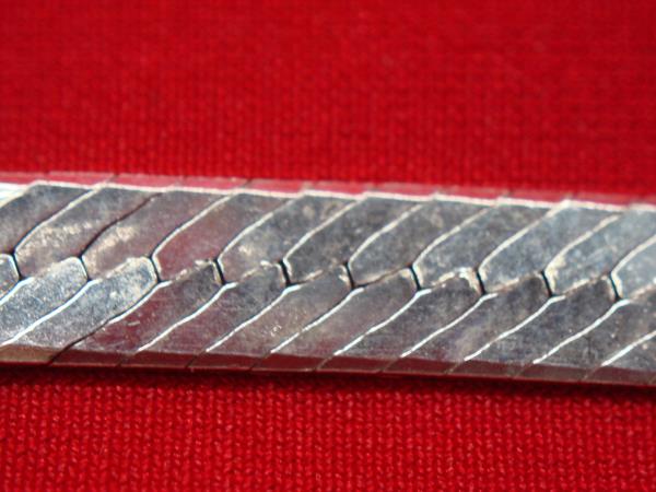 Italian Sterling Silver Herringbone Bracelet - 7.25