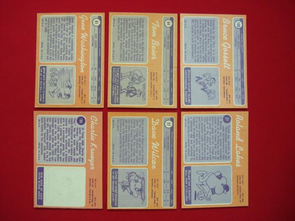 Vintage 1970 Topps San Francisco 49ers Football Card Lot (6 Cards) - Good Condition