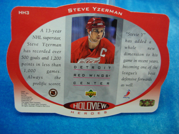 Steve Yzerman Insert Card Collection (3 Cards) - Hockey Memorabilia