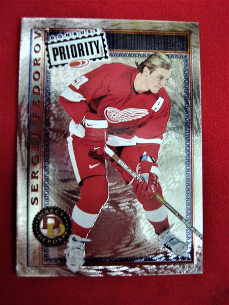 Sergei Fedorov 1997-98 Donruss Direct Deposit #2729/3000 - Authentic Hockey Card