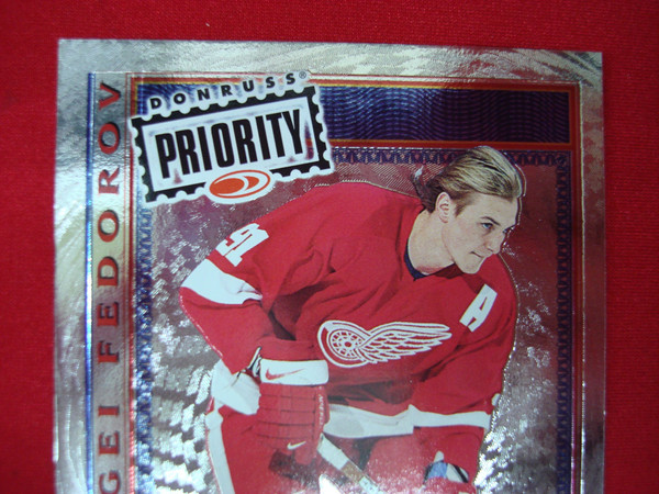 Sergei Fedorov 1997-98 Donruss Direct Deposit #2729/3000 - Authentic Hockey Card