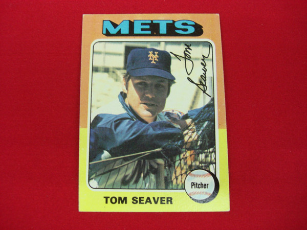 1975 Topps Tom Seaver #370 New York Mets Baseball Card - PSA Graded (Condition as Shown)