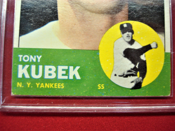 Vintage 1963 Topps Tony Kubek #20 Baseball Card - New York Yankees