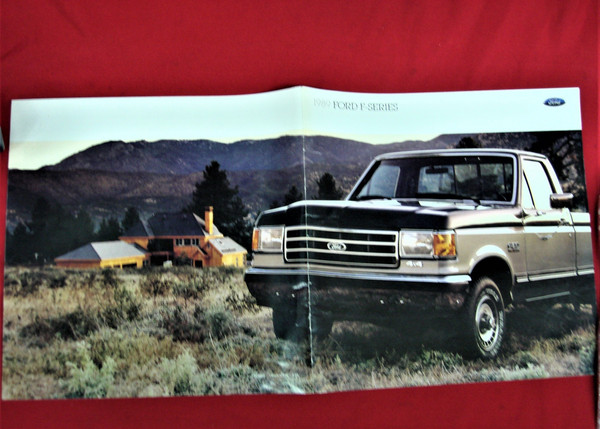Vintage 1989 Ford F-Series Pickup Brochure - Excellent Condition, Full Color Photos & Specs