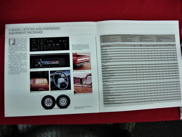 Vintage 1989 Ford F-Series Pickup Brochure - Excellent Condition, Full Color Photos & Specs