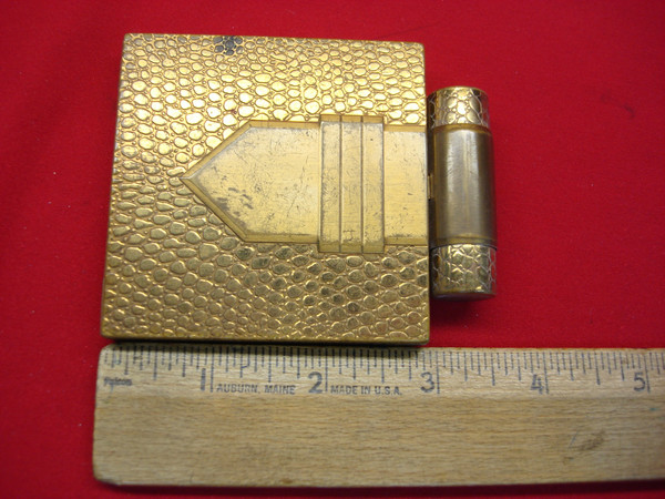 Vintage Dorothy Gray Makeup Compact - Gold-Plated, Lipstick Holder, Excellent Condition